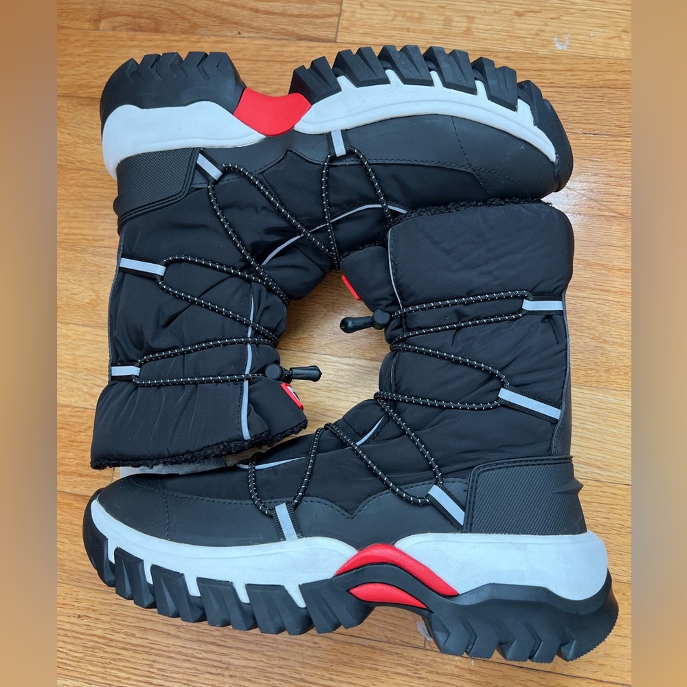 Hunter Women's Original Insulated Recycled Polyester Snow Boots black sz 8 NIB